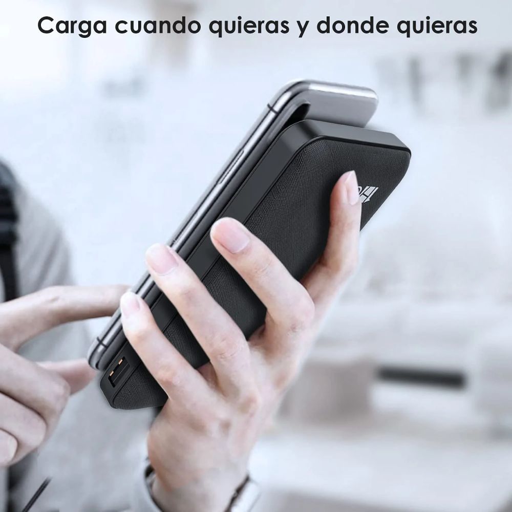 PowerHub™ - Power Bank 10,000mAh con Cables Integrados y Linterna