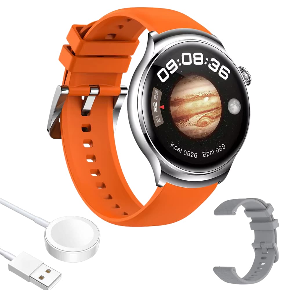 SmartPulse™ Reloj Inteligente K500 con Pantalla AMOLED