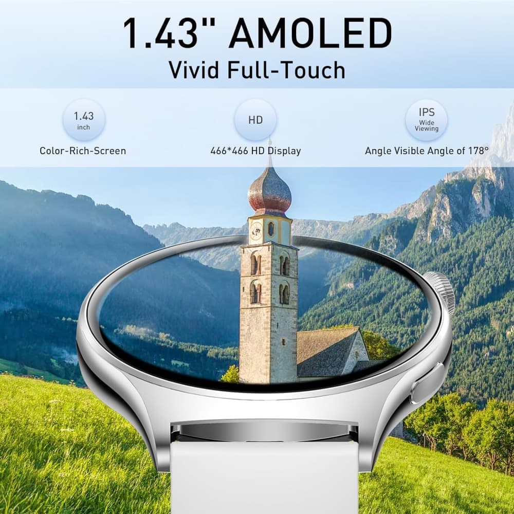 SmartPulse™ Reloj Inteligente K500 con Pantalla AMOLED