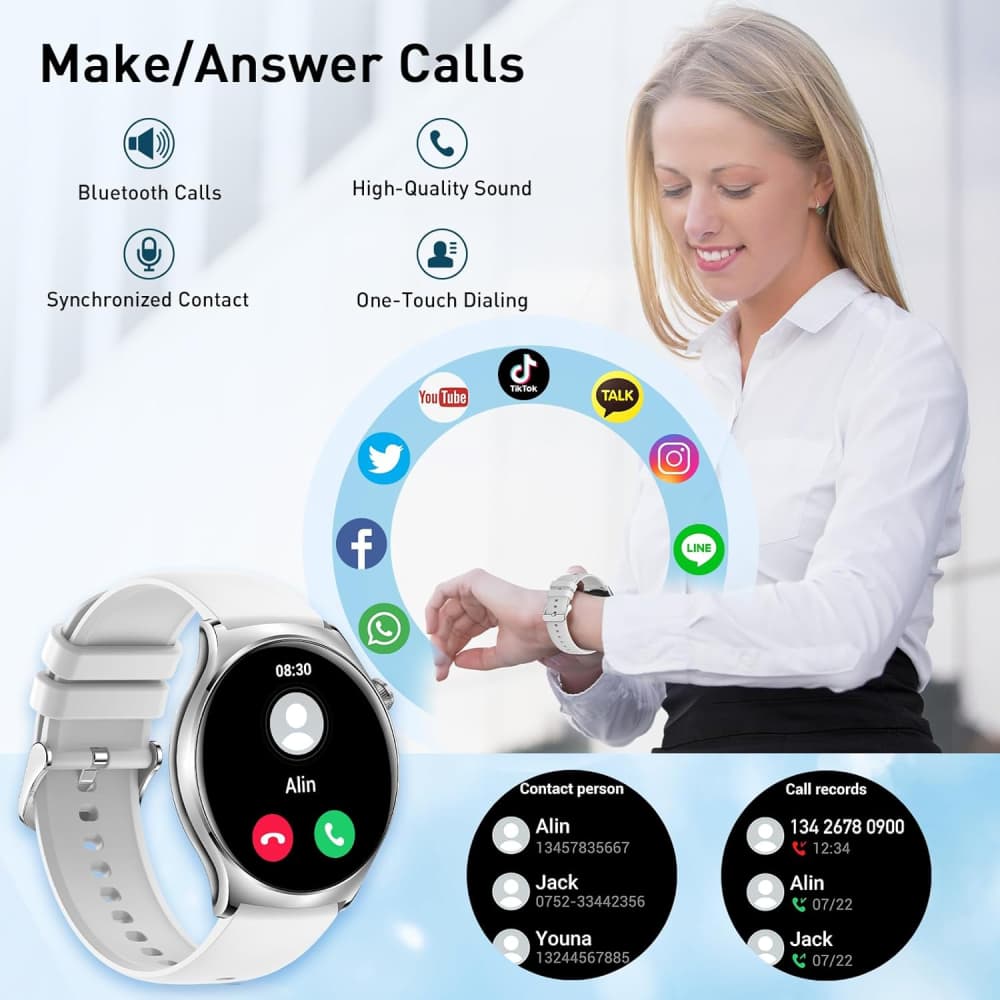 SmartPulse™ Reloj Inteligente K500 con Pantalla AMOLED