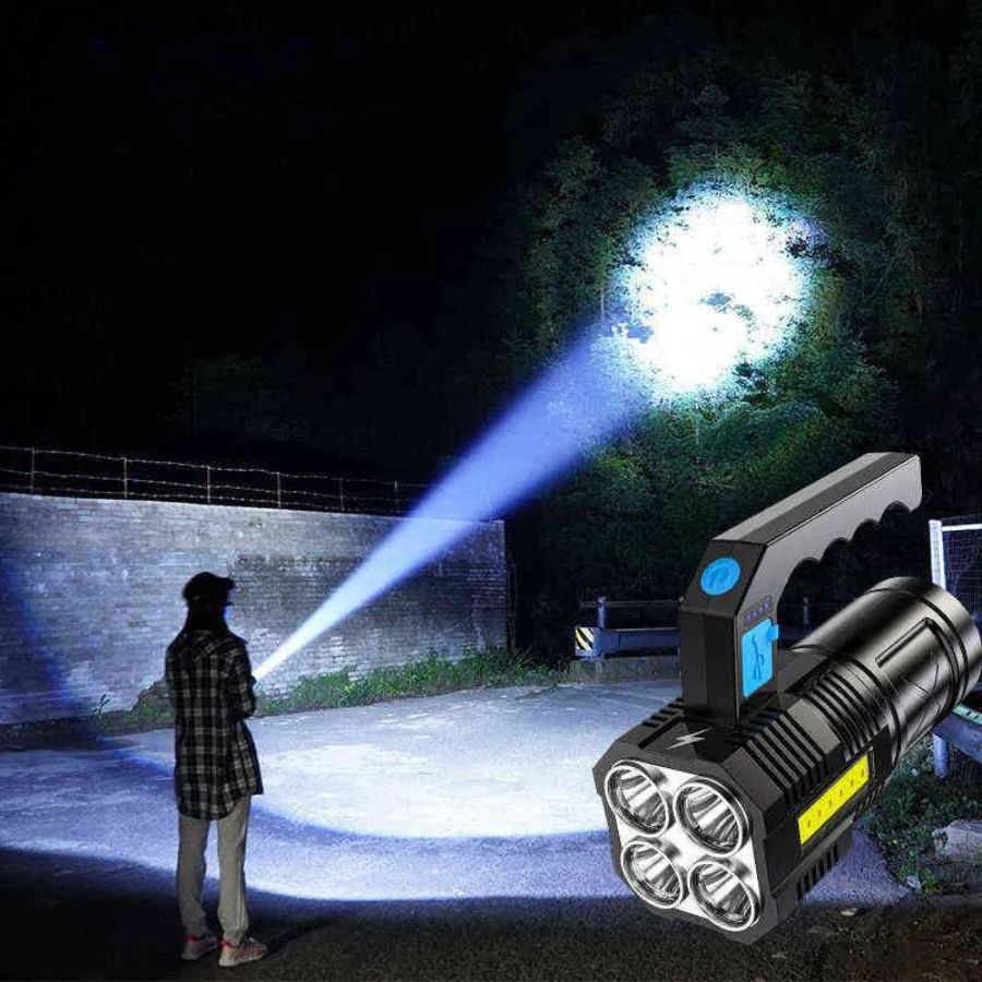 Falcon™ Linterna LED Potente con Carga USB y Manija
