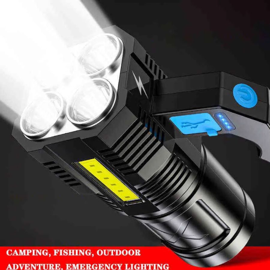 Falcon™ Linterna LED Potente con Carga USB y Manija