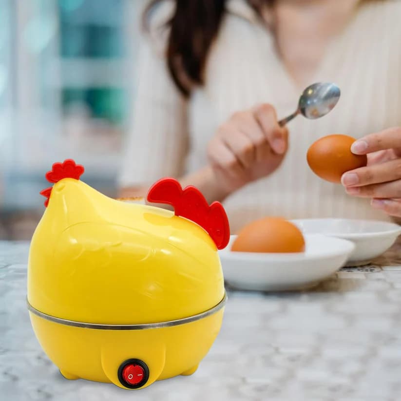 EggMaster™ - Hervidor Eléctrico de Huevos en Forma de Gallina
