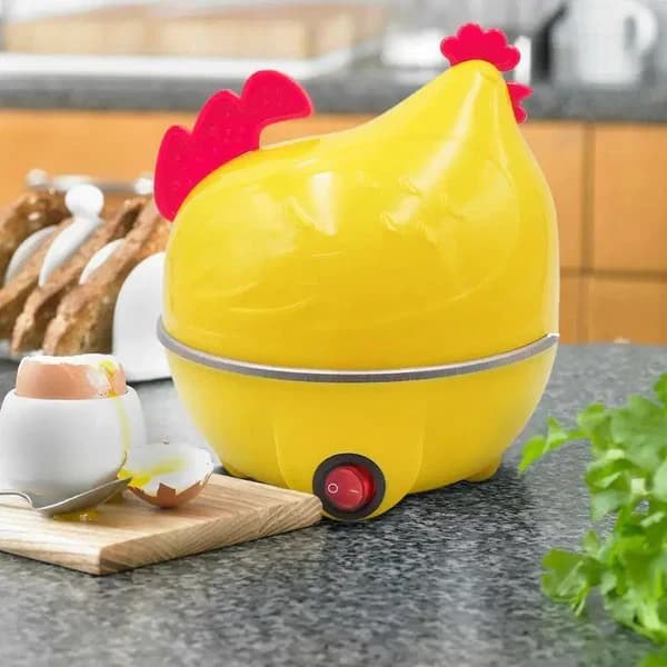 EggMaster™ - Hervidor Eléctrico de Huevos en Forma de Gallina