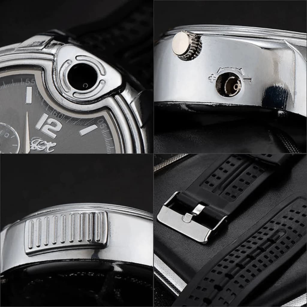 FlameTime™ Reloj con Encendedor de Cigarrillos Integrado
