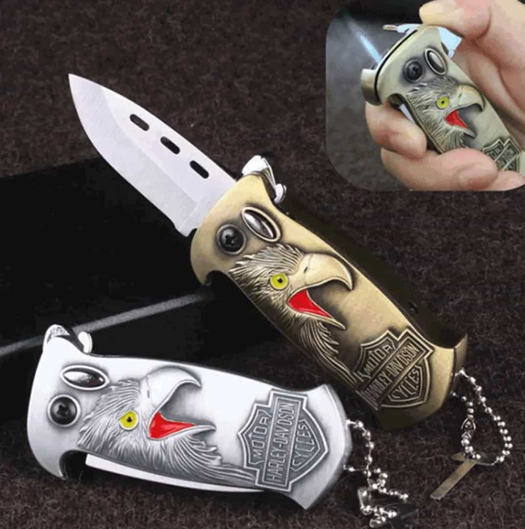 FuegoBlade™ - Navaja Multiusos con Encendedor Integrado