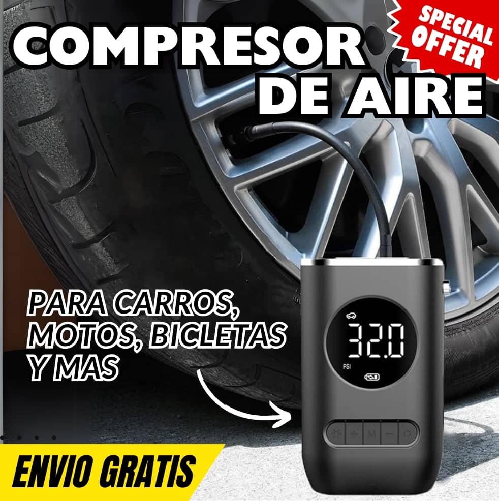 AirMini™ Compresor de Aire Portátil con Pantalla LED