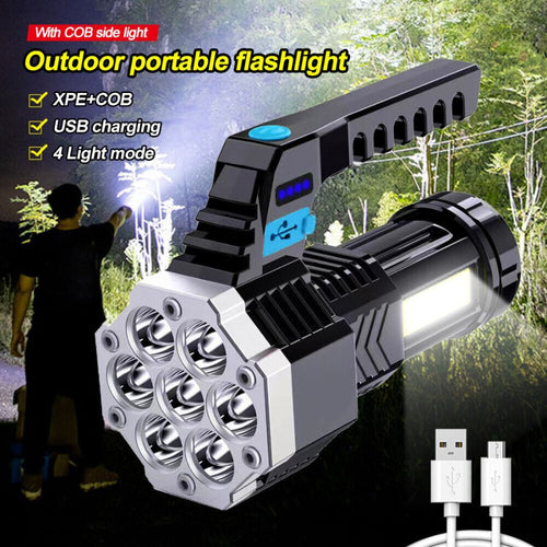 Falcon™  Linterna LED Potente con Carga USB y Manija