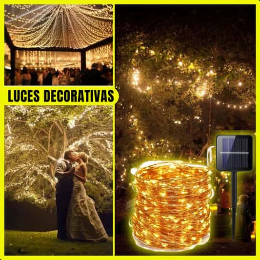 SolarGlow™ - Guirnalda de Luces Decorativas Con LED Solares