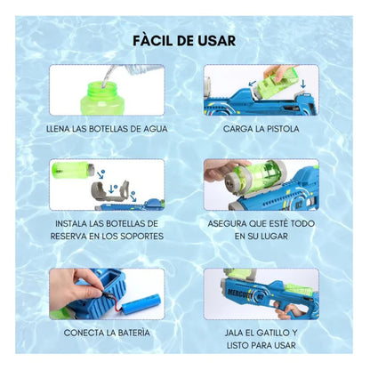 Mercury Flash™ - Pistola de Agua Eléctrica con Luces RGB