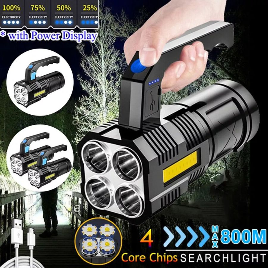 Falcon™  Linterna LED Potente con Carga USB y Manija