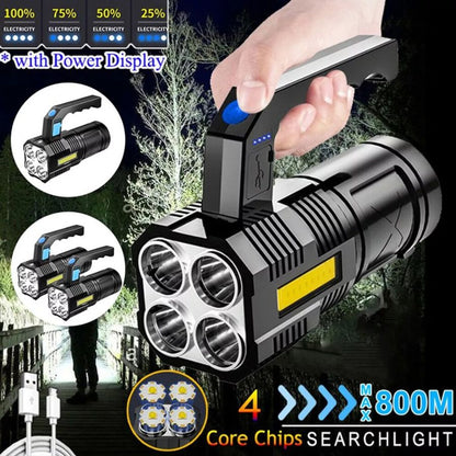 Falcon™  Linterna LED Potente con Carga USB y Manija