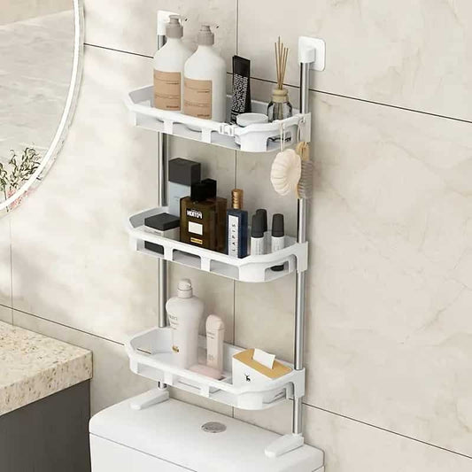 ToiletMax™ - Organizador Multifuncional Blanco para Baño