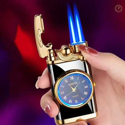 ElegantFlame™ - Encendedor y Reloj Recargable 2 en 1