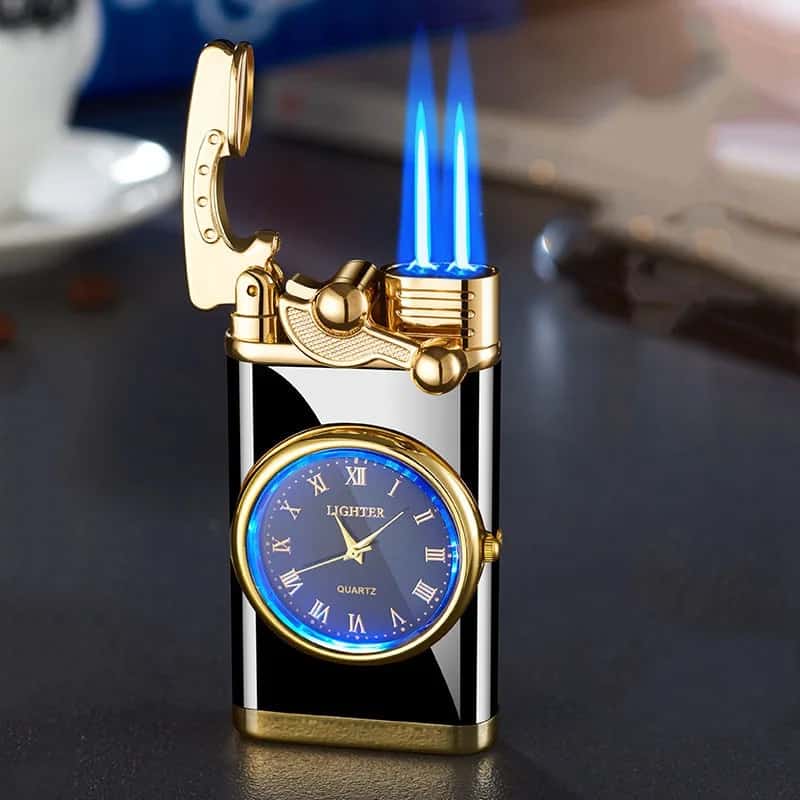 ElegantFlame™ - Encendedor y Reloj Recargable 2 en 1