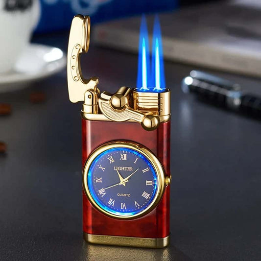 ElegantFlame™ - Encendedor y Reloj Recargable 2 en 1