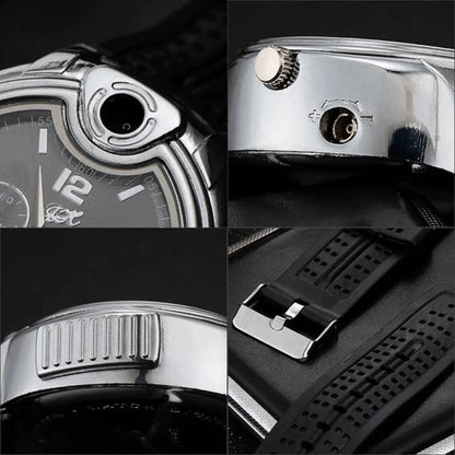 FlameTime™ Reloj con Encendedor de Cigarrillos Integrado