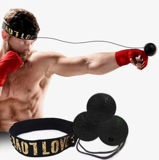 Trilax™ - Diadema de Boxeo con Pelota de Reflejos