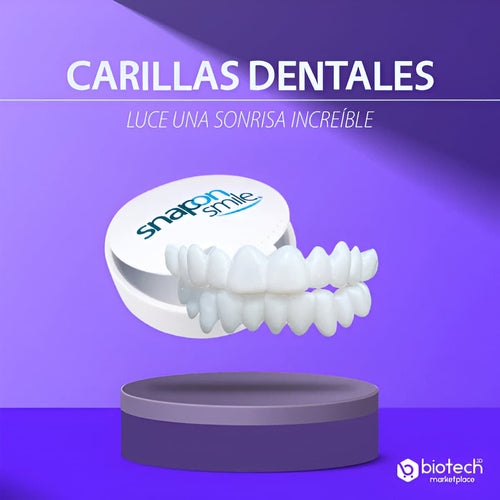SnapSmile™ - Set de 2 Carillas Dentales (Superior + Inferior)
