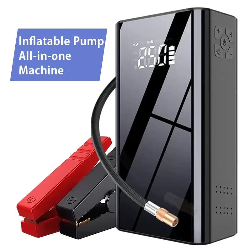 Arrancador Portátil 12000mAh + Cargador USB y Linterna LED