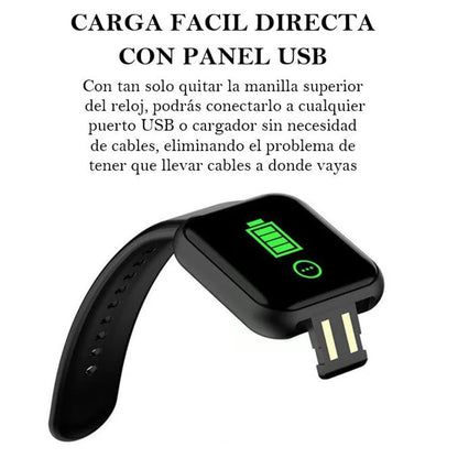 SmartFit™ - Reloj Inteligente D20 con Pantalla de 1.44